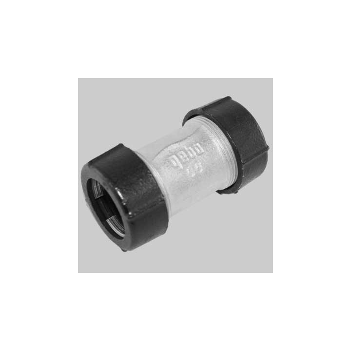 RACCORDO A COMPRESSIONE IN GHISA DOPPIO - 31,4 - 34,2 DN 25