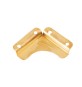 FERMASPECCHI LISCIO ACCIAIO OTTONATO 30X30 MM