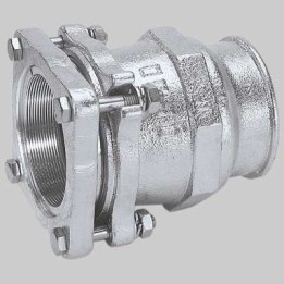 RACCORDO A COMPRESSIONE FEMMINA FLANGIATO - 4" - (114,3)