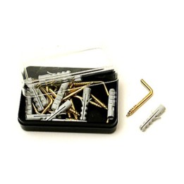 GANCIO P/QUADRO A RAMPINO C/TASSELLO 10 PZ