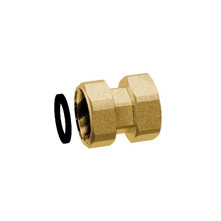 RACCORDO DI GIUNZIONE CON CALOTTA MOBILE FF 1/2" F X 1/2" F