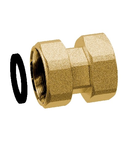 RACCORDO DI GIUNZIONE CON CALOTTA MOBILE FF 3/4" F X 3/4" F