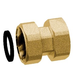 RACCORDO DI GIUNZIONE CON CALOTTA MOBILE FF 1" F X 1" F