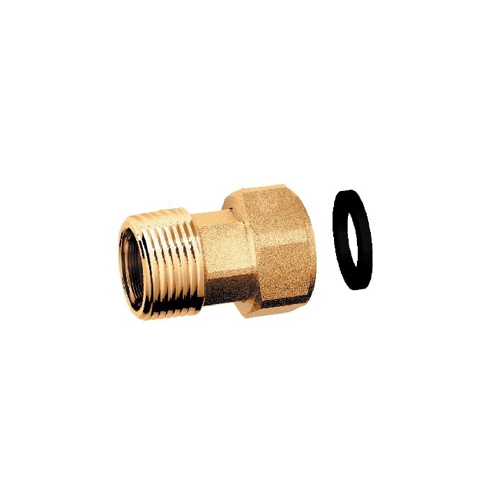 RACCORDO DI GIUNZIONE CON CALOTTA MOBILE MF 1" F X 3/4" M