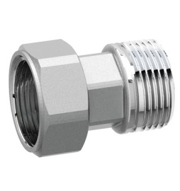 RACCORDO DI GIUNZIONE IN OTTONE CROMATO CON CALOTTA MOBILE 3/4"