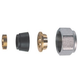 KIT DI TENUTA IN GOMMA A COMPRESSIONE PER TUBO RAME IN 4 PZ (FAR) Diam. 14