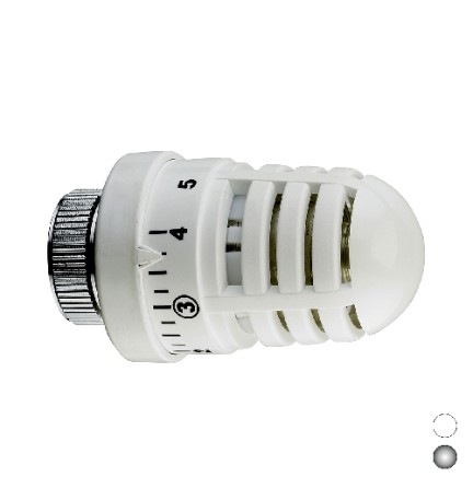 TESTA TERMOSTATICA CON SENSORE A LIQUIDO Bianco