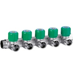 COLLETTORE 5 DERIVAZIONI REGOLABILI 3/4"