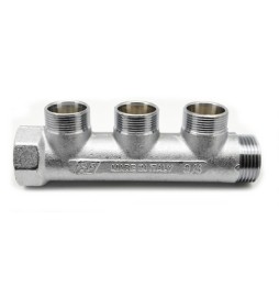 COLLETTORE 3 DERIVAZIONI M.F. Cromo 1"