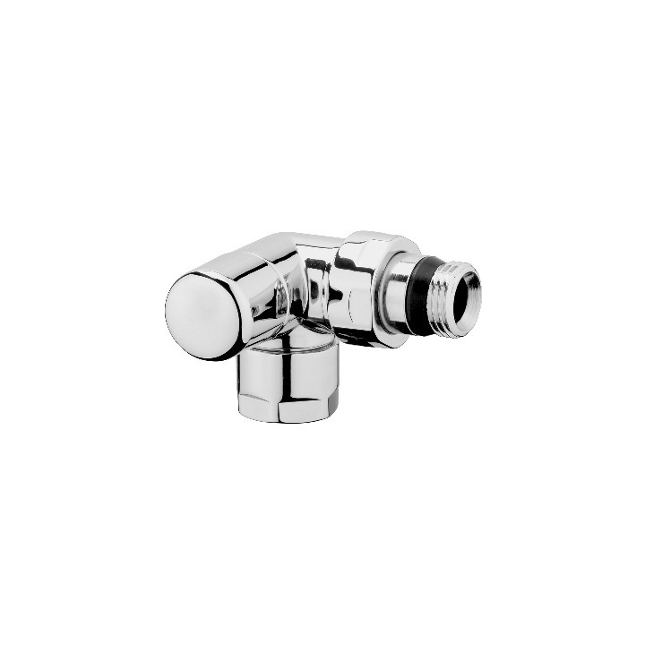 DETENTORE D'ARREDO AD ANGOLO DX CROMO-LUCIDO 1/2"