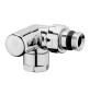 DETENTORE D'ARREDO AD ANGOLO DX CROMO-LUCIDO 1/2"