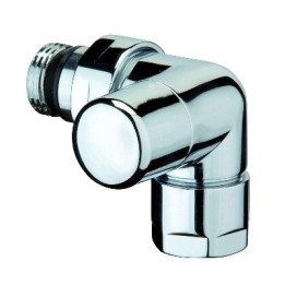 DETENTORE D'ARREDO AD ANGOLO SX CROMO-LUCIDO 3/8"