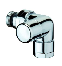 DETENTORE D'ARREDO AD ANGOLO SX CROMO-LUCIDO 3/8"