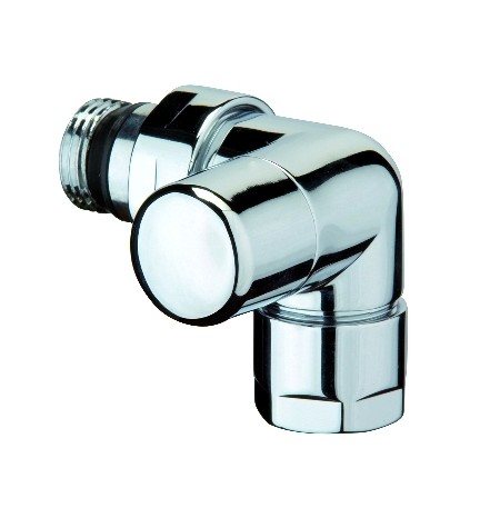 DETENTORE D'ARREDO AD ANGOLO SX CROMO-LUCIDO 3/8"