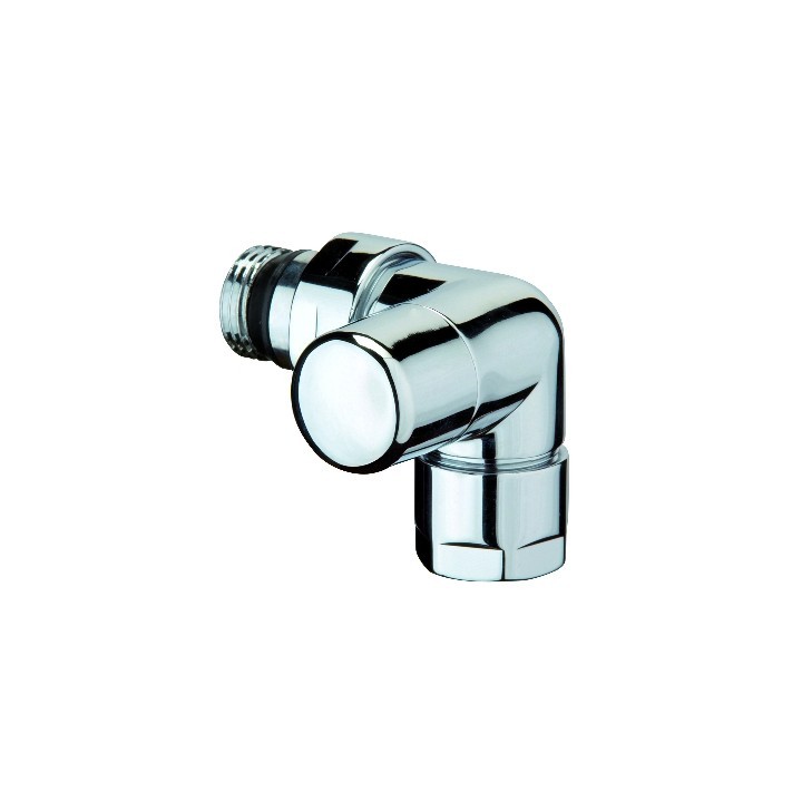 DETENTORE D'ARREDO AD ANGOLO SX CROMO-LUCIDO 1/2"