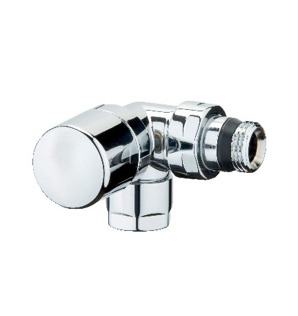 VALVOLA D'ARREDO AD ANGOLO DX TERMOSTATIZZABILE CROMO-LUCIDO 3/8"