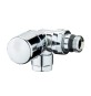 VALVOLA D'ARREDO AD ANGOLO DX TERMOSTATIZZABILE CROMO-LUCIDO 3/8"