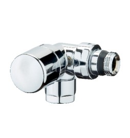 VALVOLA D'ARREDO AD ANGOLO DX TERMOSTATIZZABILE CROMO-LUCIDO 1/2"