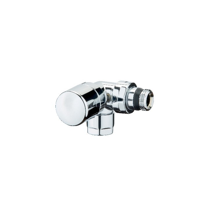 VALVOLA D'ARREDO AD ANGOLO DX TERMOSTATIZZABILE CROMO-LUCIDO 1/2"