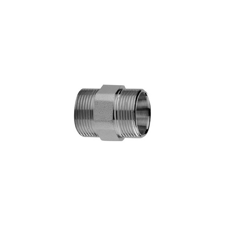 RACCORDO DOPPIO CROMO 1/2"
