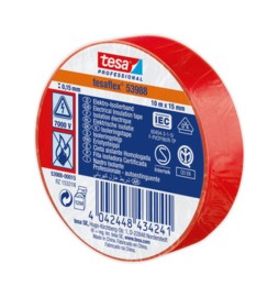 NASTRO ISOLANTE CERTIFICATO ROSSO 10MTX15MM