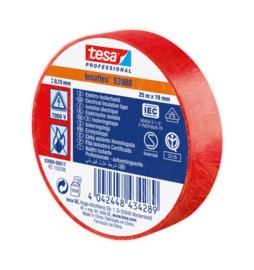 NASTRO ISOLANTE CERTIFICATO ROSSO 25MTX19MM