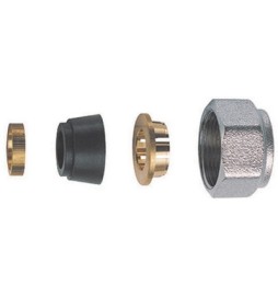 KIT DI TENUTA IN GOMMA A COMPRESSIONE PER TUBO RAME 4 PZ Diam. 12