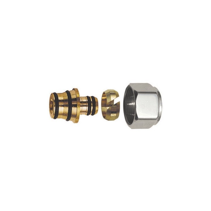 ADATTATORE PER TUBO MULTISTRATO CROMO-LUCIDO Diam. 20 x 2