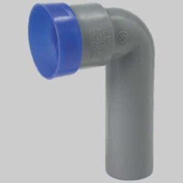 CURVA TECNICA PROLUNGATA CON TAPPO - DM. 40 Morsetto 46x26x32