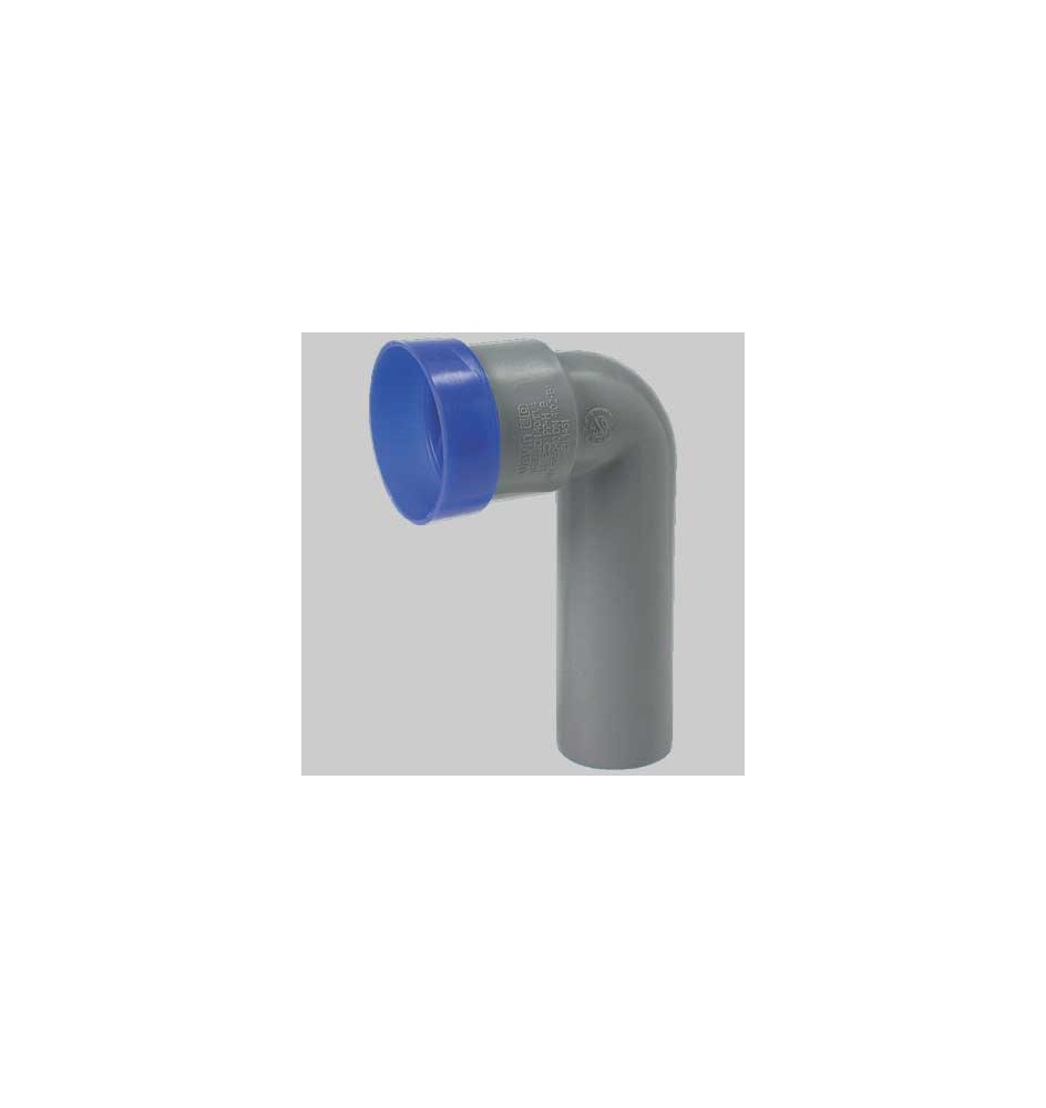 CURVA TECNICA PROLUNGATA CON TAPPO - DM. 40 Morsetto 46x26x32