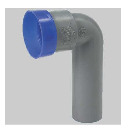 CURVA TECNICA PROLUNGATA CON TAPPO - DM. 40 Morsetto 46x26x32