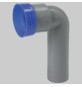 CURVA TECNICA PROLUNGATA CON TAPPO - DM. 40 Morsetto 46x26x32