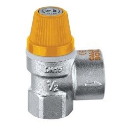 VALVOLA DI SICUREZZA PER IMPIANTI SOLARI 1/2 x 3/4 - 6 Bar