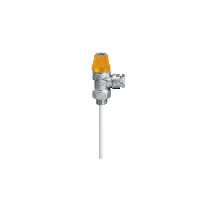 VALVOLA DI SICUREZZA COMBINATA TEMPERATURA E PRESSIONE M 3/4" x Diam. 22 6 bar