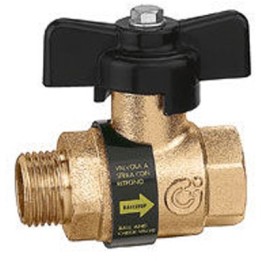VALVOLA A SFERA MF CON RITEGNO INCORPORATA 1/2"
