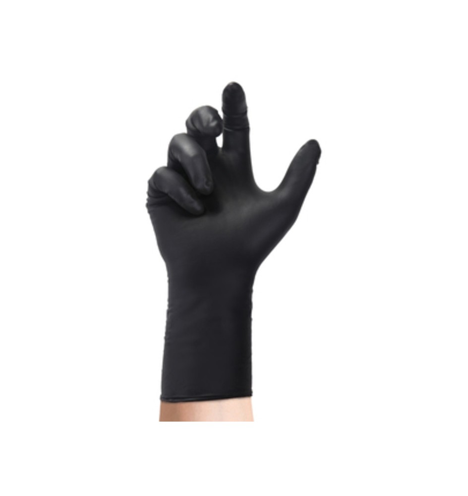 GUANTI NITRILE NERO CAT. III 30 CM TG.XL 50 PZ SPESSORATO