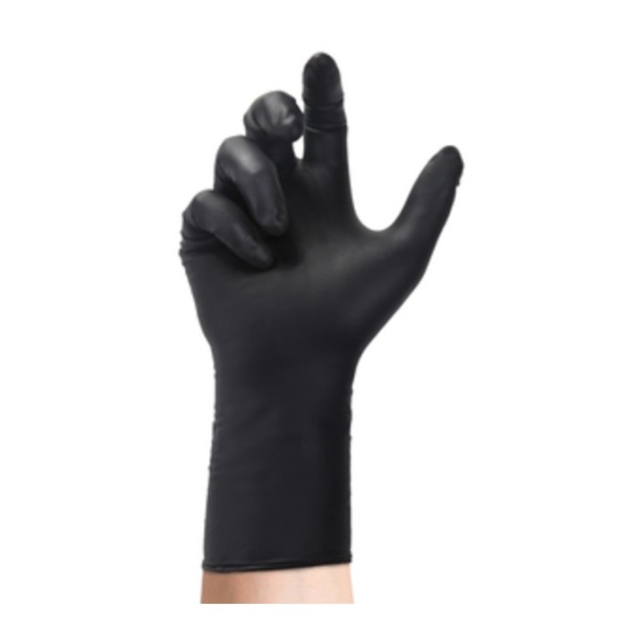GUANTI NITRILE NERO CAT. III 30 CM TG.XL 50 PZ SPESSORATO