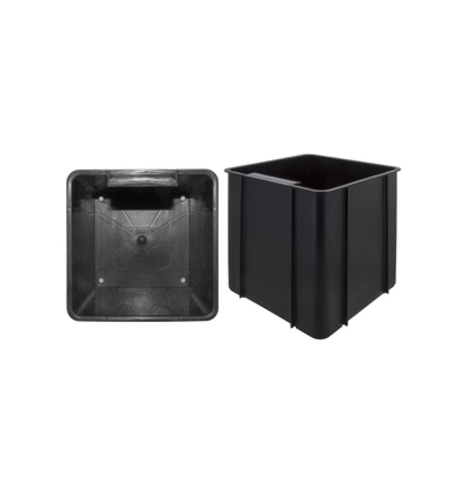 CONTENITORE IN ABS MULTIUSO 17X17XH19 CM NERO