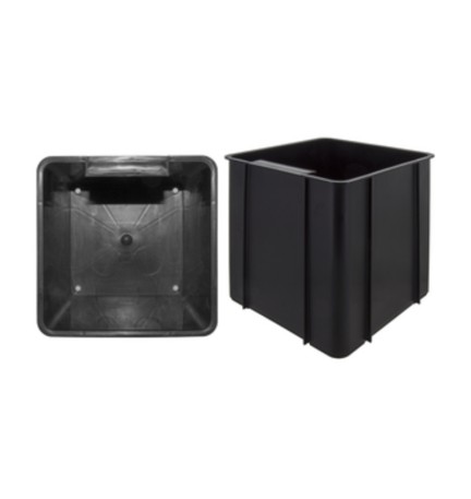 CONTENITORE IN ABS MULTIUSO 17X17XH19 CM NERO