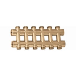 COLLETTORE COMPLANARE FUSO MONOBLOCCO 3/4" 6+6 deriv.