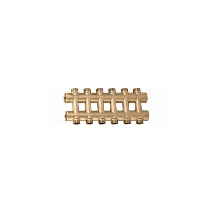 COLLETTORE COMPLANARE FUSO MONOBLOCCO 3/4" 6+6 deriv.