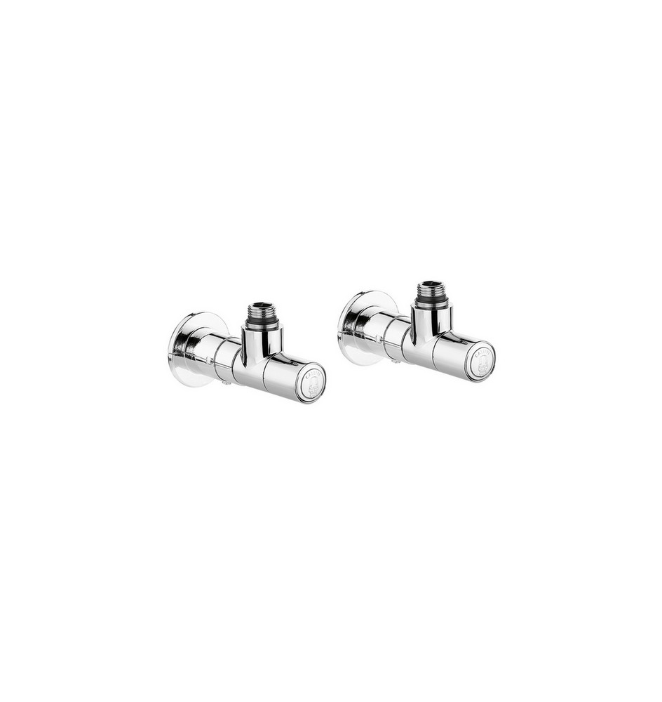 VALVOLA + DETENTORE A SQUADRA TERMOSTATIZZABILE CROMO 1/2" 23 p.1,5 Cromo