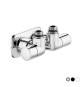 VALVOLA TERMOSTATIZZABILE DETENTORE A DOPPIA SQUADRA VERSIONE DX 1/2" 23 p.1,5 Bianco