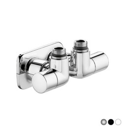 VALVOLA TERMOSTATIZZABILE DETENTORE A DOPPIA SQUADRA VERSIONE DX 1/2" 23 p.1,5 Nero