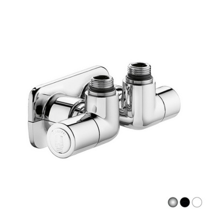 VALVOLA TERMOSTATIZZABILE DETENTORE A DOPPIA SQUADRA VERSIONE SX 1/2" 23 p.1,5 Cromo