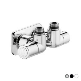 VALVOLA TERMOSTATIZZABILE DETENTORE A DOPPIA SQUADRA VERSIONE SX 1/2" 23 p.1,5 Bianco