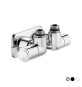 VALVOLA TERMOSTATIZZABILE DETENTORE A DOPPIA SQUADRA VERSIONE SX 1/2" 23 p.1,5 Bianco