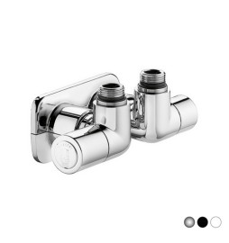 VALVOLA TERMOSTATIZZABILE DETENTORE A DOPPIA SQUADRA VERSIONE SX 1/2" 23 p.1,5 Nero