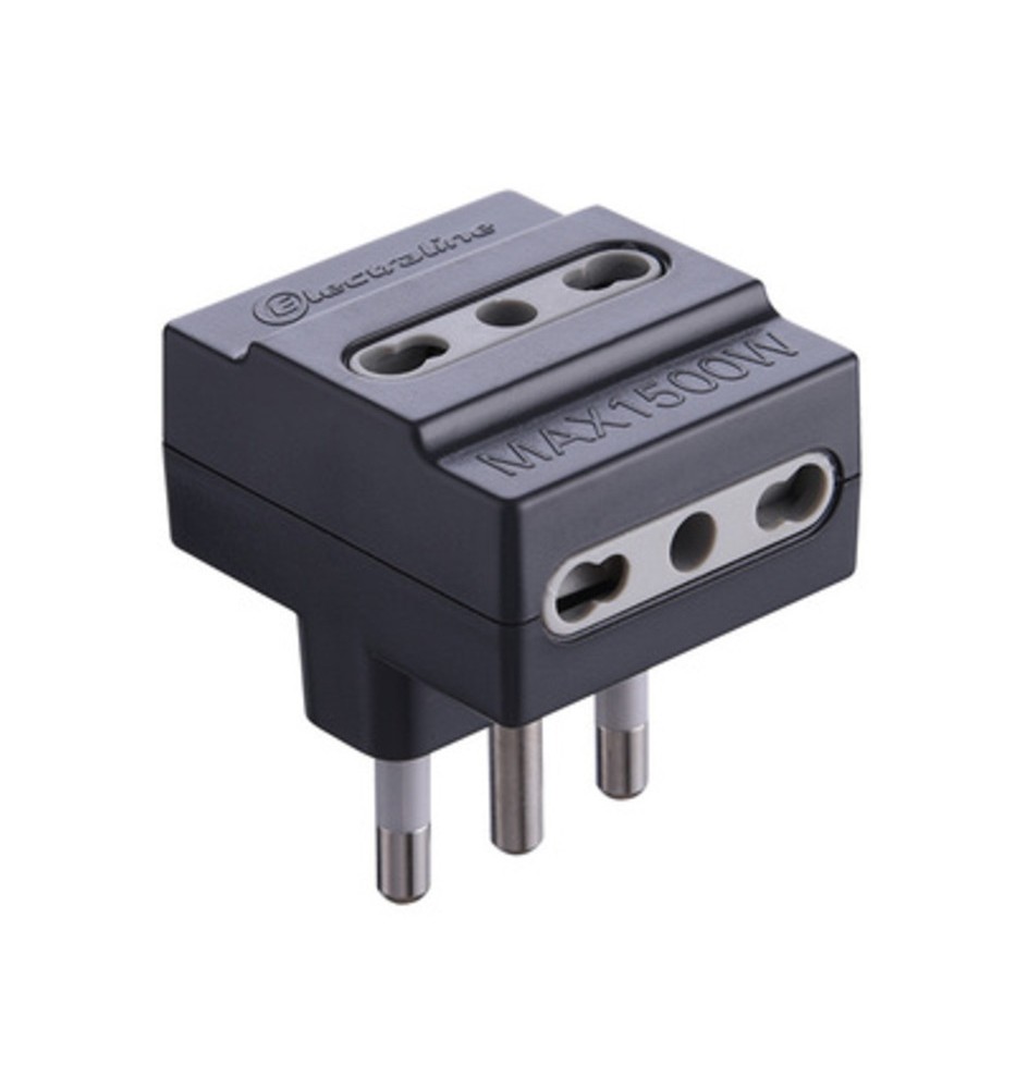 ADATTATORE TRIPLO 16A 3PR BIP NERO FIG.10