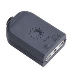 PRESA BIPASSO 2P+T NERO FIG.1